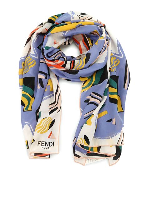 fendi scarves silk|Fendi silk scarf for sale.